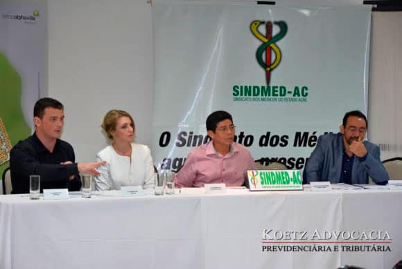 Imagem para o post aposentadoria especial em evento do Sindmed